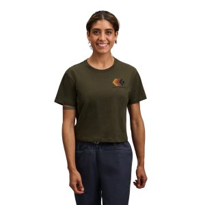 Women's Faded Crop Short Sleeve Tee